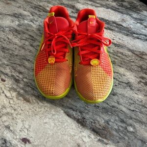 Nike Red and Yellow Athletic Shoes